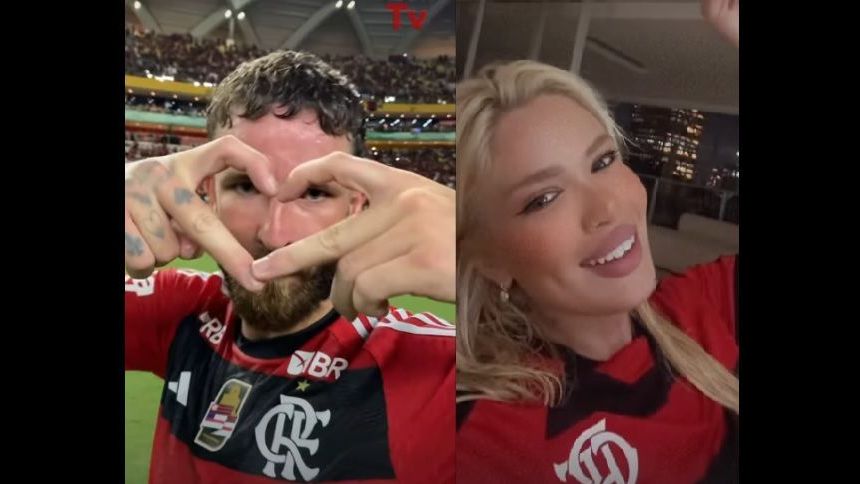 Léo Pereira homenageia Karoline Lima em gol do Flamengo