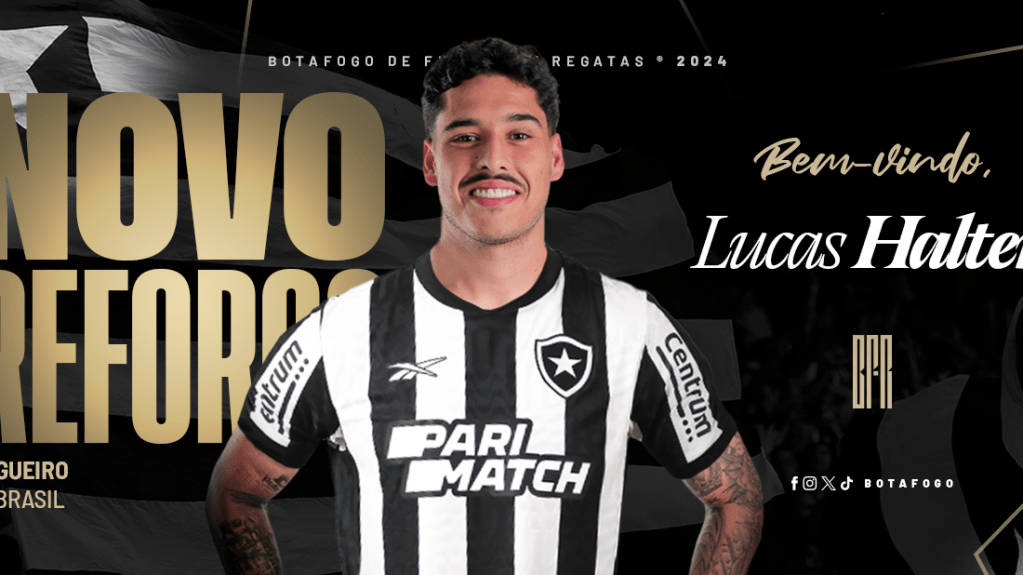 Lucas Halter chega ao Botafogo com contrato até o final de 2027