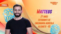 Matteus, estudante de engenharia, é 9º confirmado do BBB24