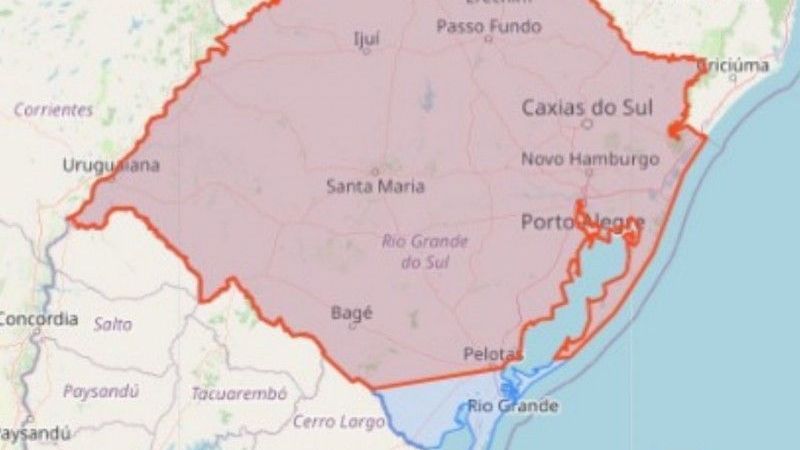 Defesa Civil alerta para chuvas intensas em quase todo o território do RS nesta quarta-feira (17)