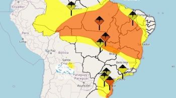 Áreas de monitoramento têm aviso até sábado (27); litorais de RS, SC e PR podem receber mais de 100 milímetros