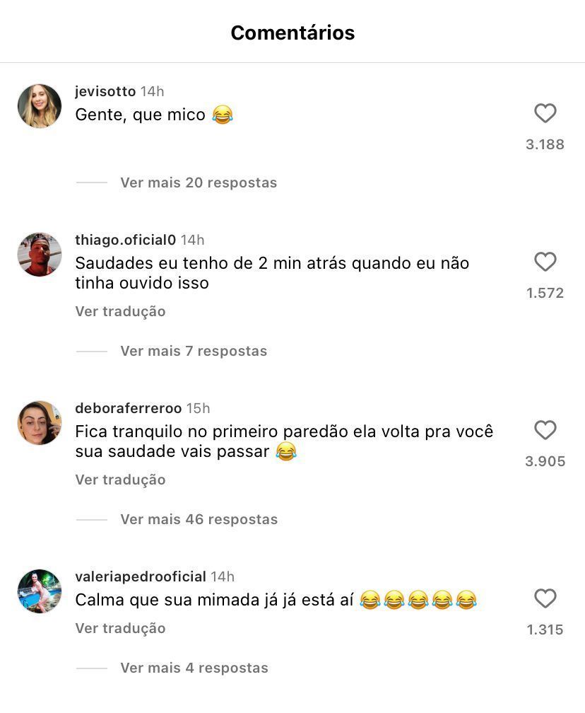 Comentários Instagram do Dado Dolabella