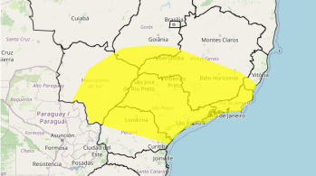 Instituto prevê chuva de até 50 milímetros por dia, ventos intensos de 60 km/h e queda de granizo