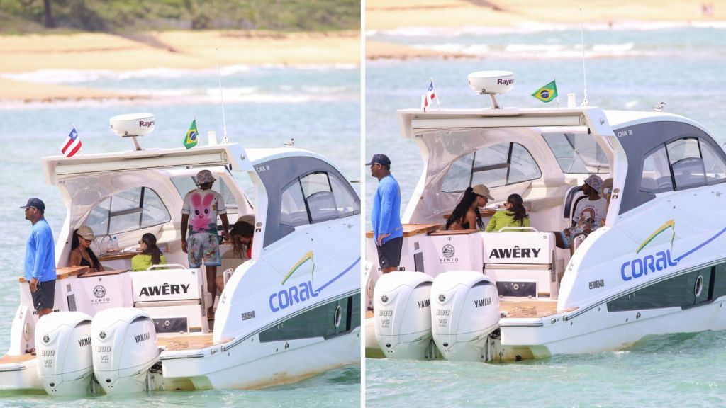 Juliana Nalú e Lewis Hamilton