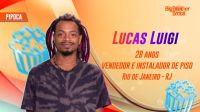 Lucas Luigi, instalador de piso, é último Pipoca anunciado no Big Day do BBB24