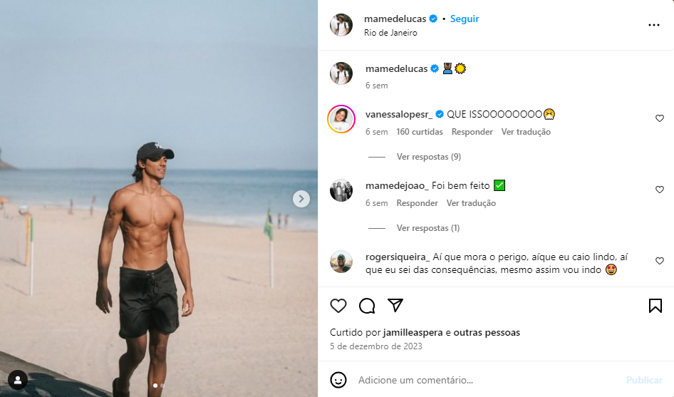 Internautas passaram a resgatar as interações entre Vanessa Lopes e Lucas Mamede nas redes sociais.