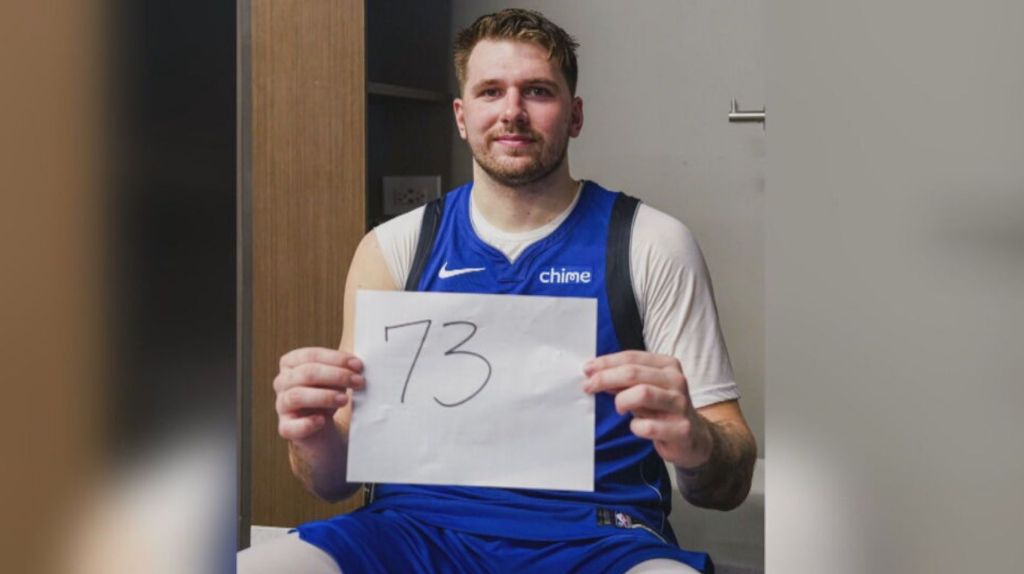 Luka Doncic, a estrela do Dallas Mavericks, marcou 73 pontos na vitória sobre o Atlanta Hawks