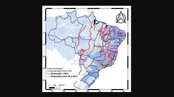 Bacias hidrográficas do Norte, Nordeste, Centro-Oeste e parte do Sudeste podem ser afetadas 