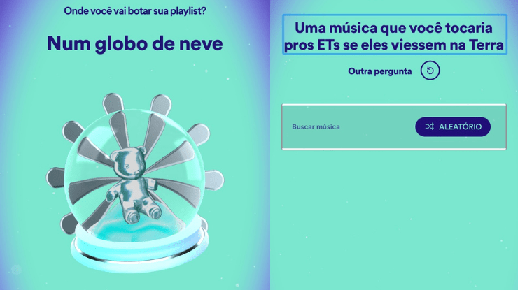 Templates de nova ferramente do Spotify, que permite criar "Playlists para o futuro"