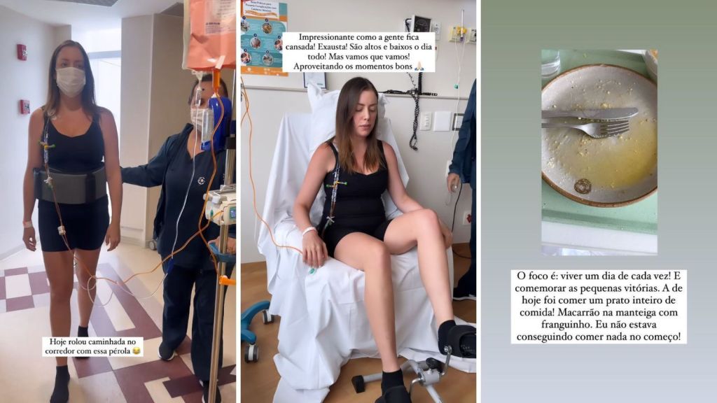 Stories da nova rotina de Fabiana Justus após diagnóstico de leucemia