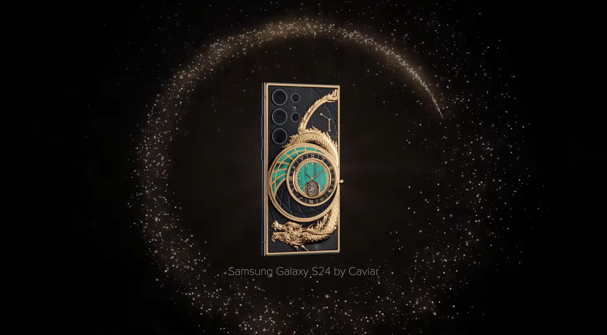 Samsung Galaxy S24 Ultra ganha versão com ouro feita pela Caviar
