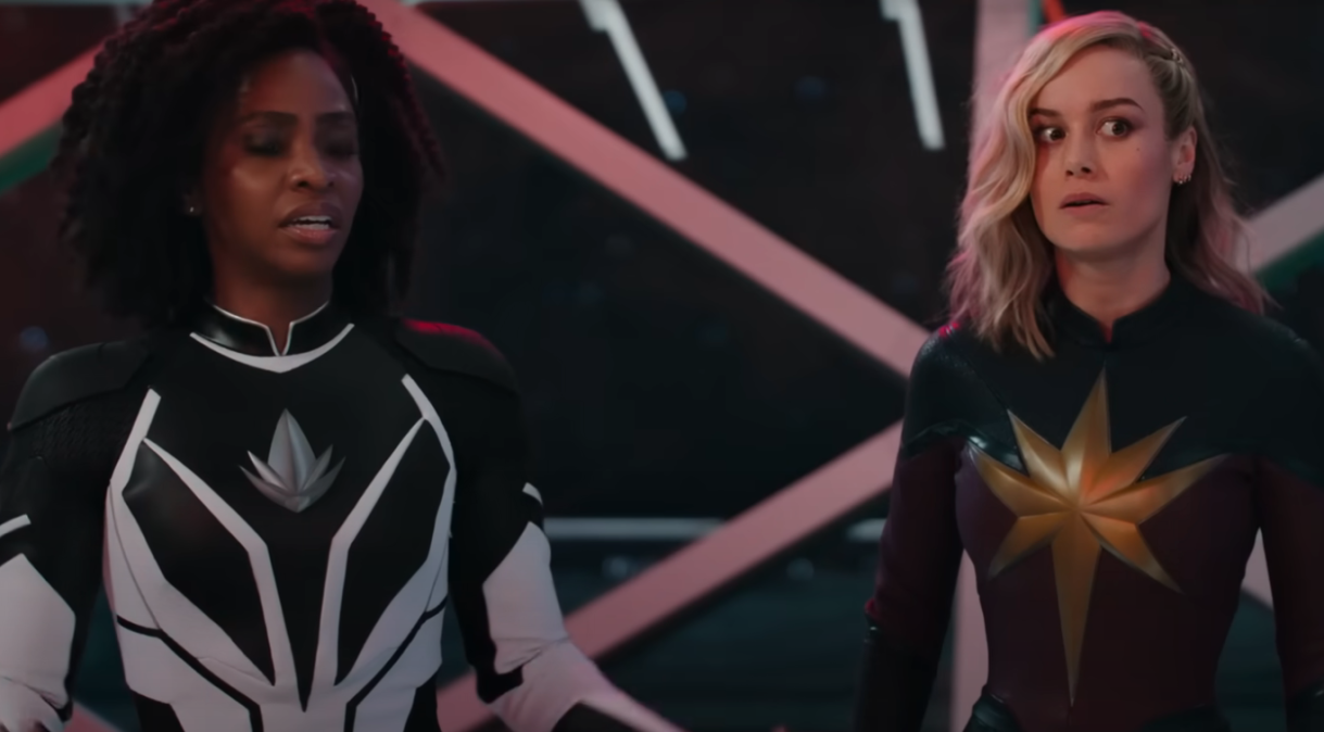 Monica Rambeau e Capitã Marvel em trailer de "As Marvels"
