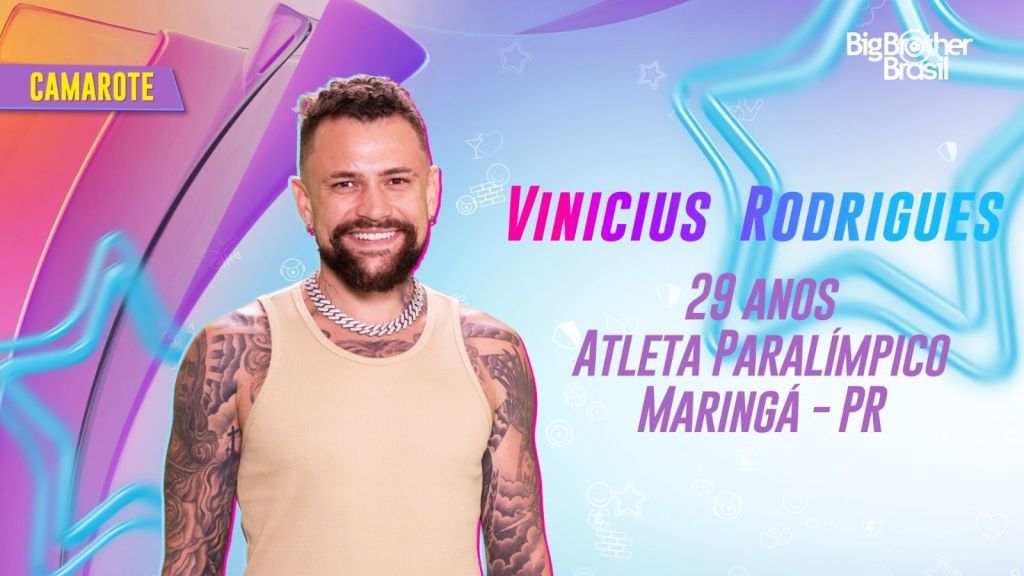 Vinicius Rodrigues integra o grupo Camarote do programa