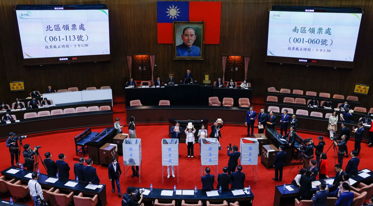 Parlamento de Taiwan em Taipé - 1/2/2024