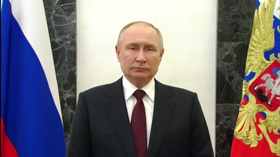 Putin durante discurso em que confirma modernização de forças nucleares da Rússia