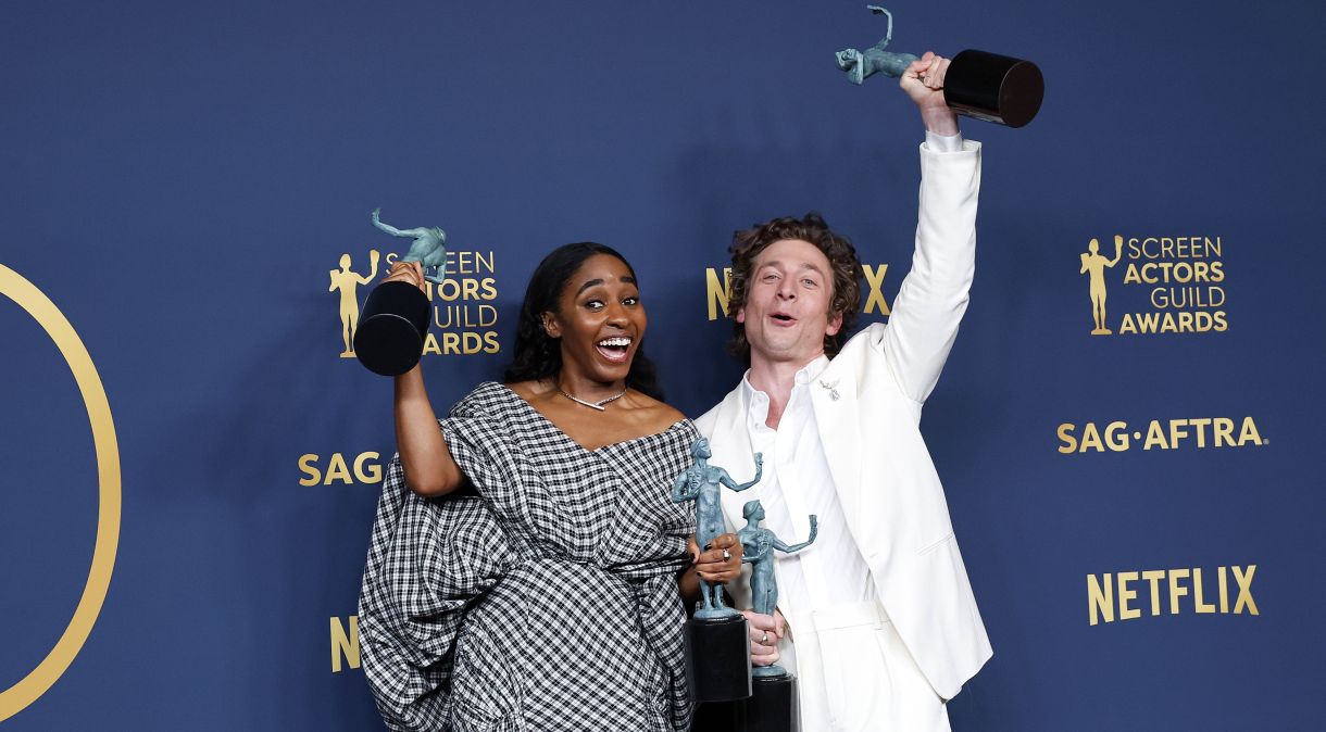 Ayo Edebiri and Jeremy Allen White fazem da série "O Urso" a mais premiada do SAG Awards 2024