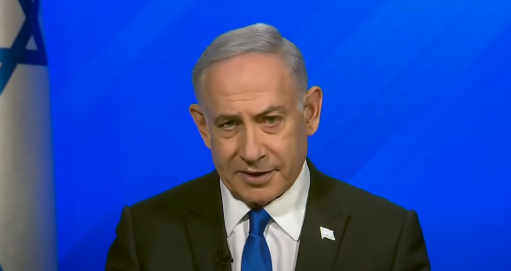 O primeiro-ministro de Israel, Benjamin Netanyahu, em entrevista ao canal ABC, dos Estados Unidos