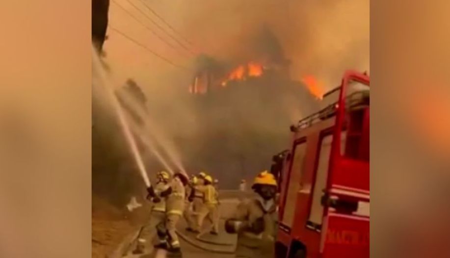 Incêndios florestais na região de Valparaíso, no Chile