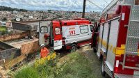 Bombeiros resgatam homem embriagado que caiu sobre galinheiro em MG