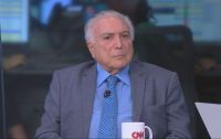 É preciso buscar a pacificação do país, diz Temer à CNN sobre embate entre Lula e Bolsonaro