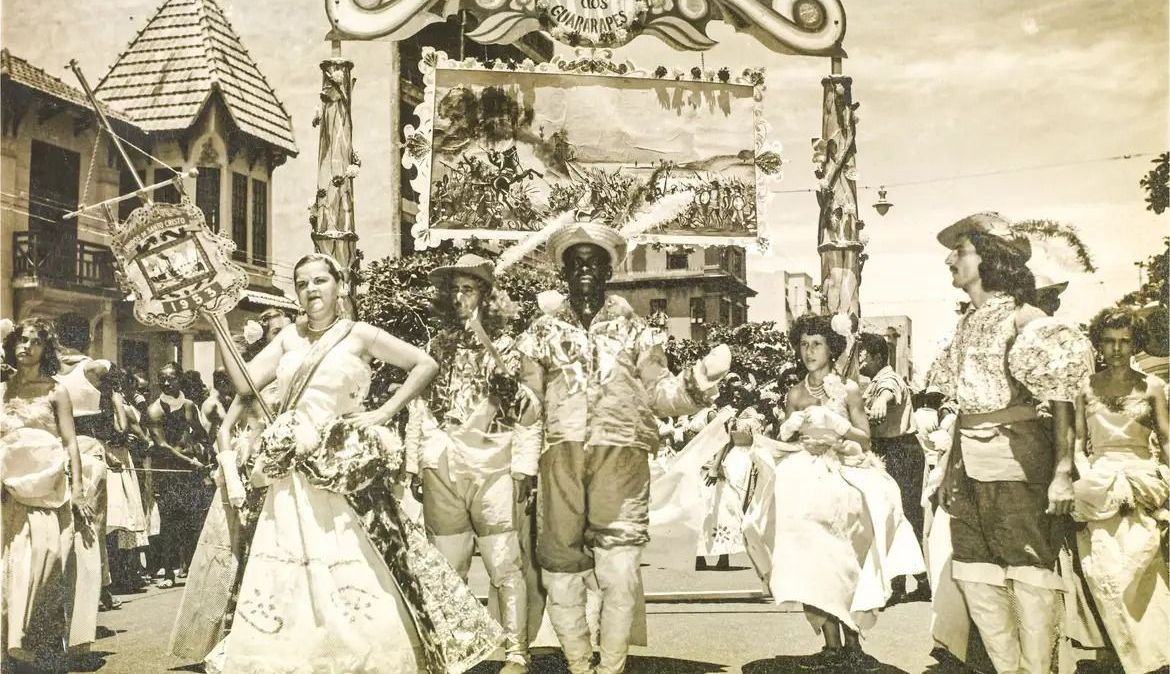 Foto antiga do Carnaval no Rio de Janeiro