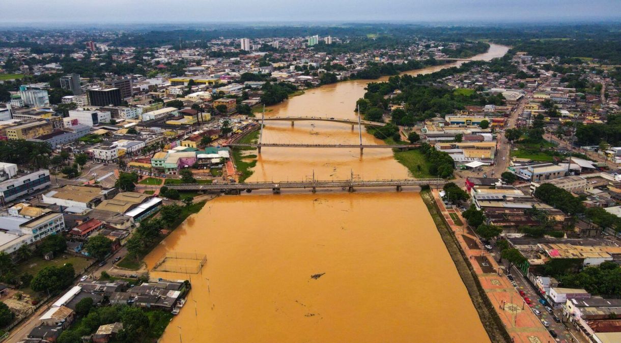 Governo do Acre decreta estado de emergência devido às fortes chuvas em 17 cidades