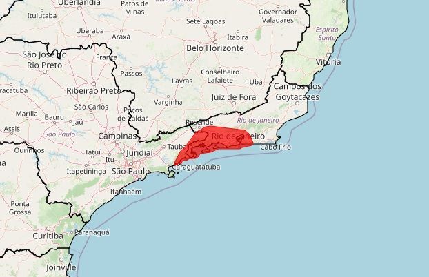 Partes de Rio e São Paulo em alerta de grande perigo para chuva por causa da formação de um ciclone