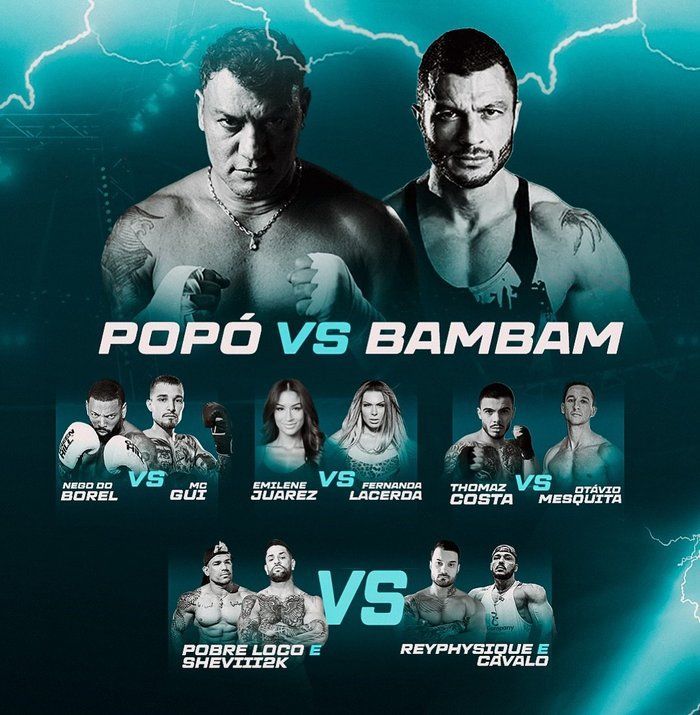 Card principal do Fight Music Show 4, com Popó x Bambam