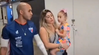 "Papai, machucou no trabalho?", pergunta filha de jogador do Fortaleza após ataque