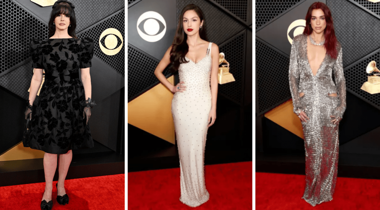 Lana Del Rey, Olivia Rodrigo e Dua Lipa no tapete vermelho da 66ª edição do Grammy