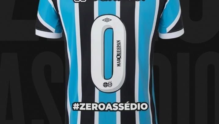 Villasanti vai usar a camisa zero em referência ao nome da campanha: "Grêmio Zero Assédio"