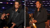 Jay-Z bebe champanhe em troféu recebido no Grammy e vídeo viraliza