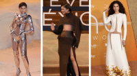 Enquete: qual o melhor look de Zendaya na première de "Duna: Parte 2"?