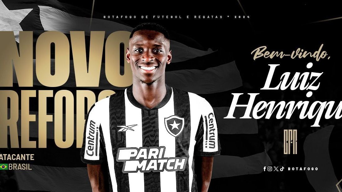 Luiz Henrique foi anunciado como novo reforço do Botafogo