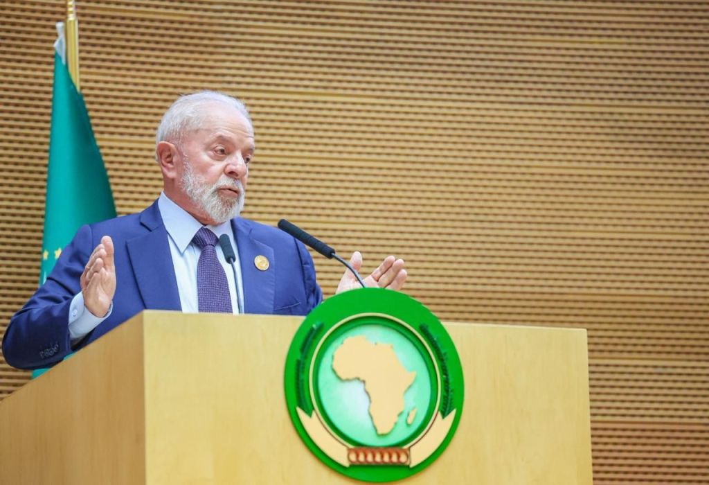 Presidente em Lula durante discurso na abertura da 37ª Cúpula da União Africana