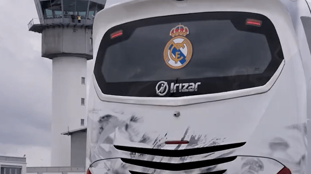 Parte da viagem do Real Madrid a Leipzig precisou ser feita de ônibus