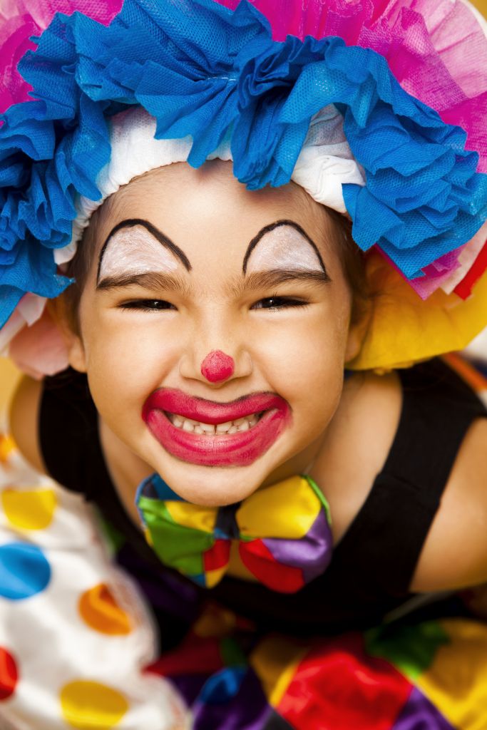 Fantasia infantil de palhaço para o Carnaval