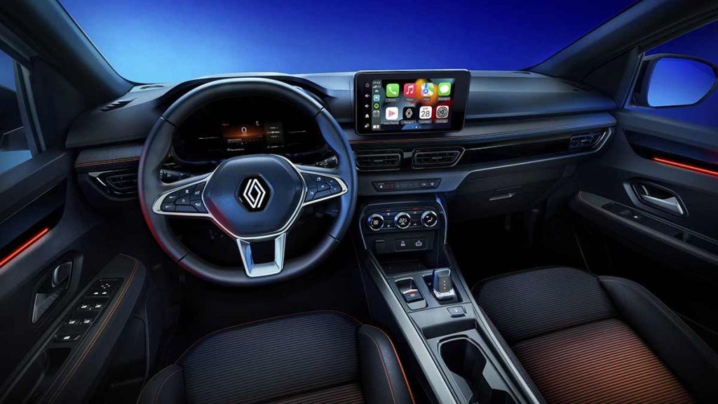 Renault Kardian 2025: interior tem console elevado e freio de estacionamento estratégico