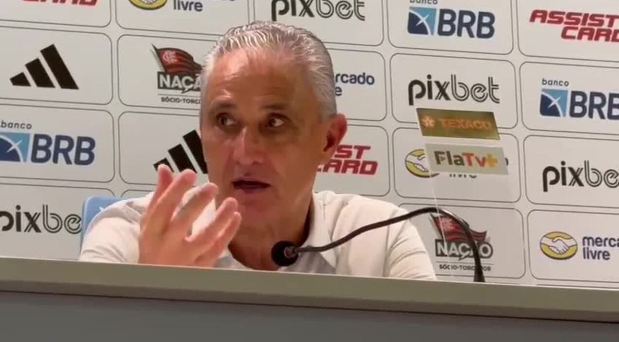 Tite em entrevista coletiva após a vitória do Flamengo sobre o Volta Redonda