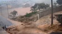 Vídeo: Muro de escola desaba após fortes chuvas na Grande Belo Horizonte