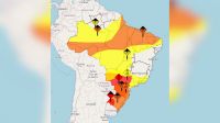 Onda de calor sufocante segue neste sábado; Sul tem alerta de tempestades