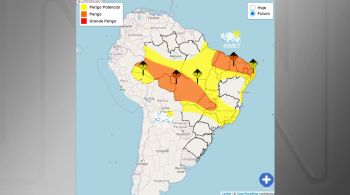 Conforme o Inmet, os estados do Maranhão, Piauí, Ceará, Rio Grande do Norte, Paraíba, Pernambuco, Alagoas devem ser atingidos por fortes chuvas