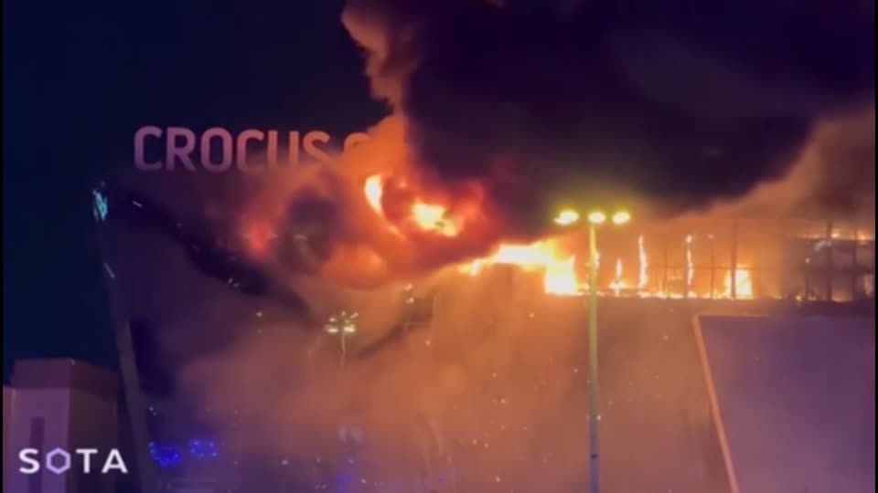 Ataque à casa de concertos Crocus, próximo a Moscou, na Rússia