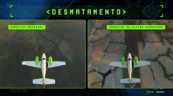 Em ação da Greenpeace, "Flying Guardians" é um mod dentro do Microsoft Flight Simulator que permite ao usuário usar o simulador como uma ferramenta ambiental