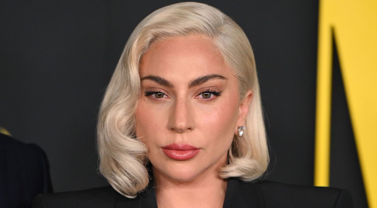 Lady Gaga na sessão fotográfica do filme "Maestro", dirigido por seu amigo e ator Bradley Cooper, em Los Angeles em 12 de dezembro de 2023