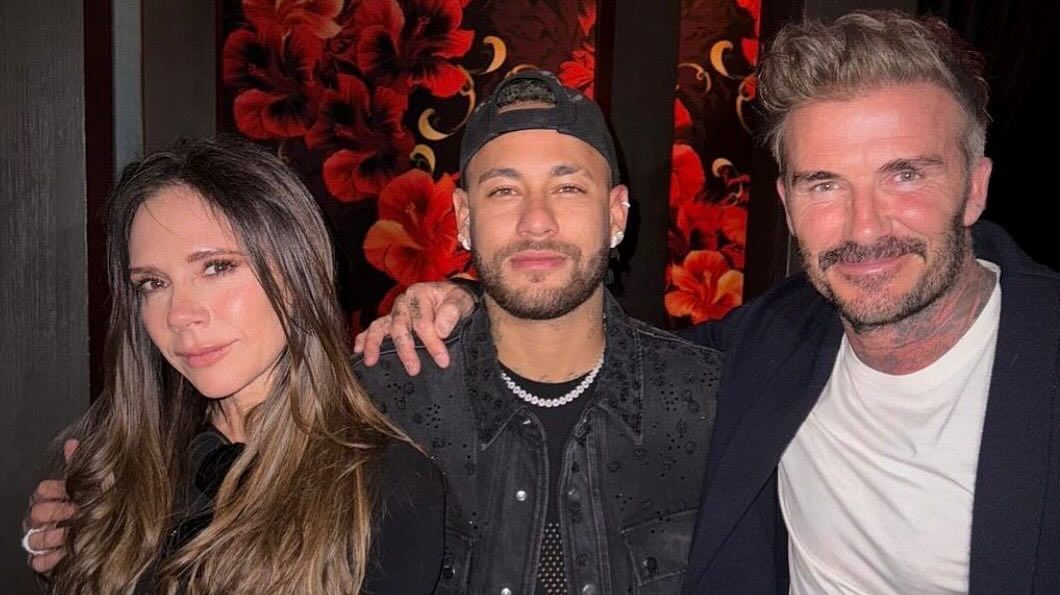 Victoria Beckham, Neymar e David Beckham em Miami