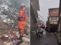 Cão farejador encontra criança com vida, após 16h nos escombros, em Petrópolis; veja vídeo