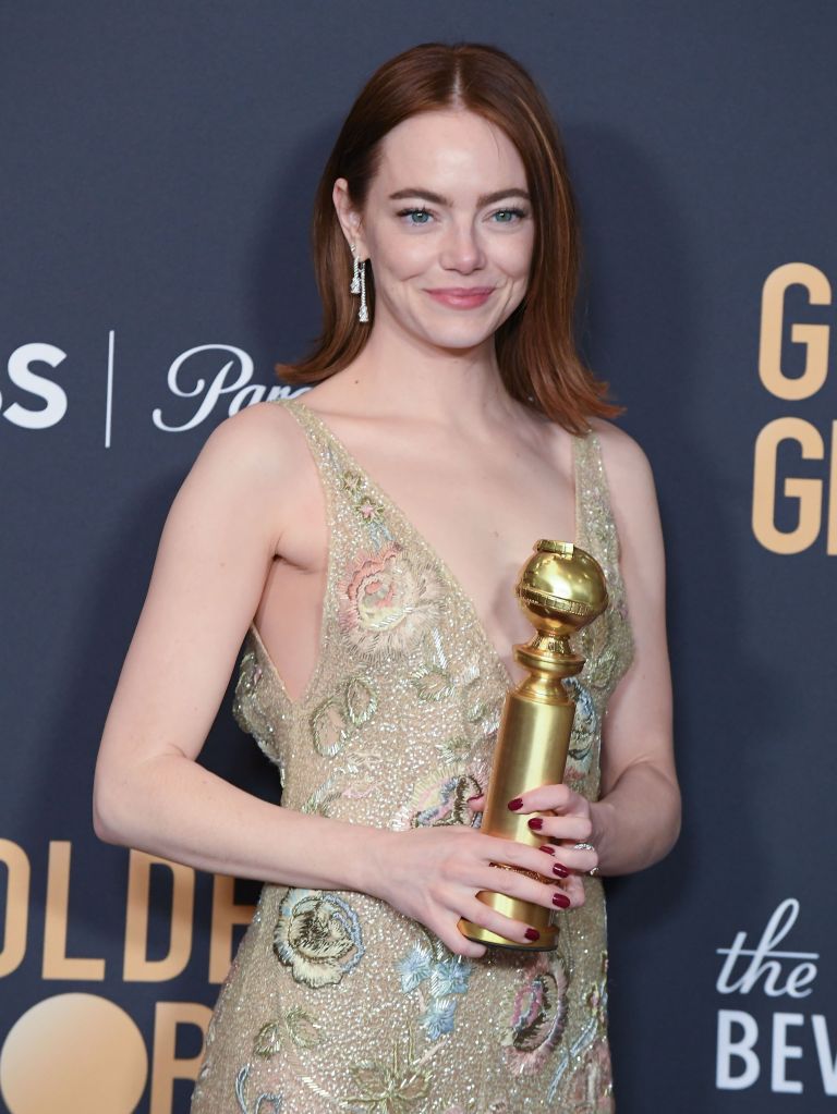 Emma Stone no Globo de Ouro 2024