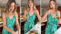 Mocktail: Gisele Bündchen ensina a preparar drink sem álcool