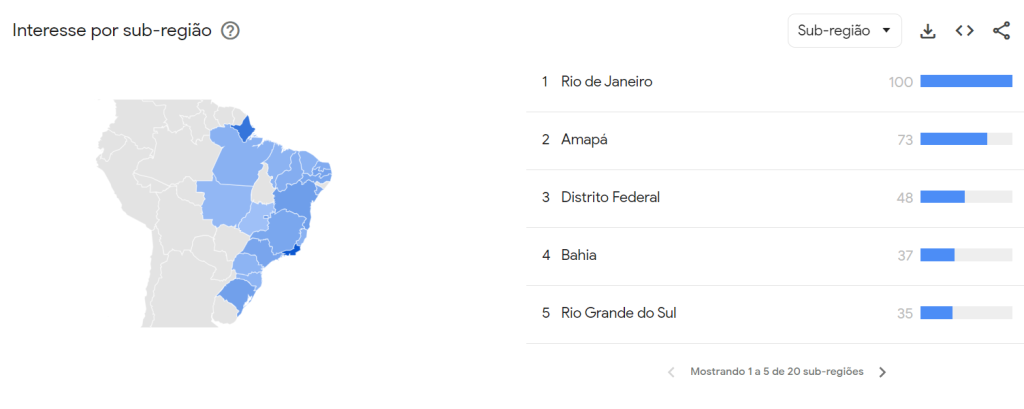Estado do Rio de Janeiro lidera o interesse de buscas por "Um defeito de cor", de Ana Maria Gonçalves, em fevereiro de 2024